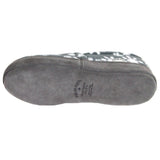 Polar Feet Women's Perfect Mocs in Snowflake with real suede soles