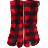 Polar Feet Fleece Tabi Socks - Lumberjack