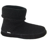 Polar Feet Men's Snugs Slippers in Black Berber Side View