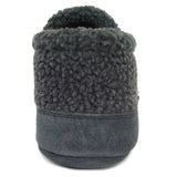 Polar Feet Women's Perfect Mocs in Grey Berber Back View